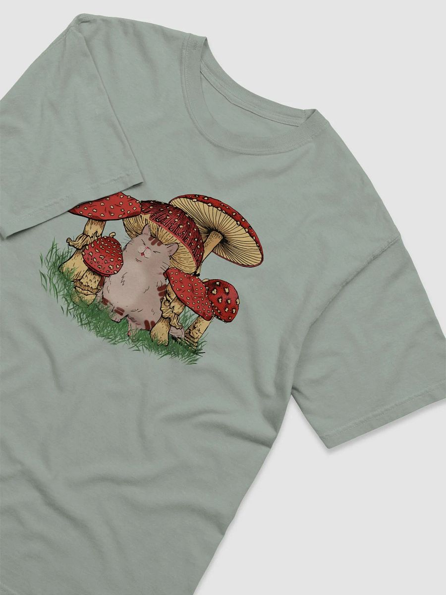 Goblincore Shirt of a Cat Hiding Among Mushrooms | Cottagecore, Fairycore, and Aesthetic Shirts for Cat Lovers product image (3)