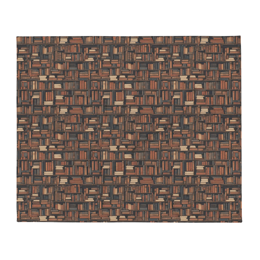Bookshelf Pattern Throw Blanket product image (1)