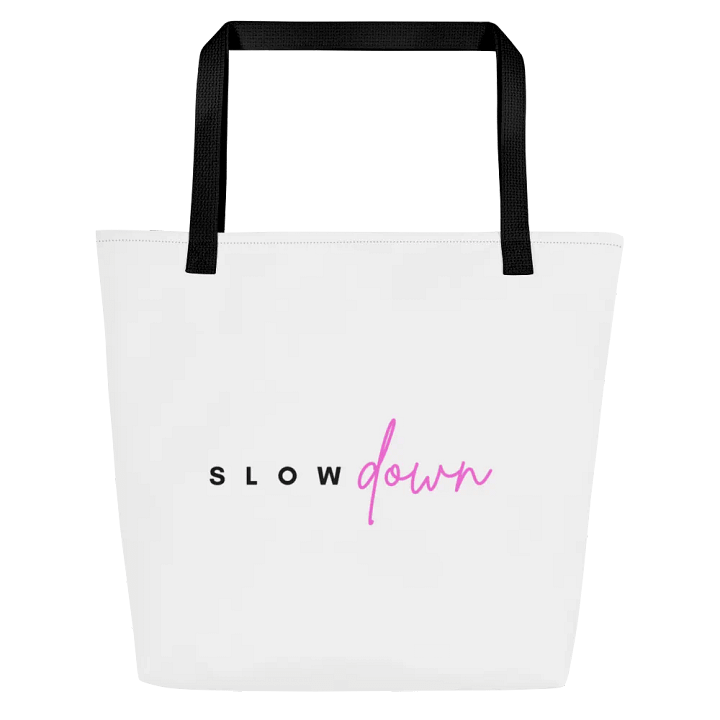 "Slow down" Tote bags it pockets product image (1)