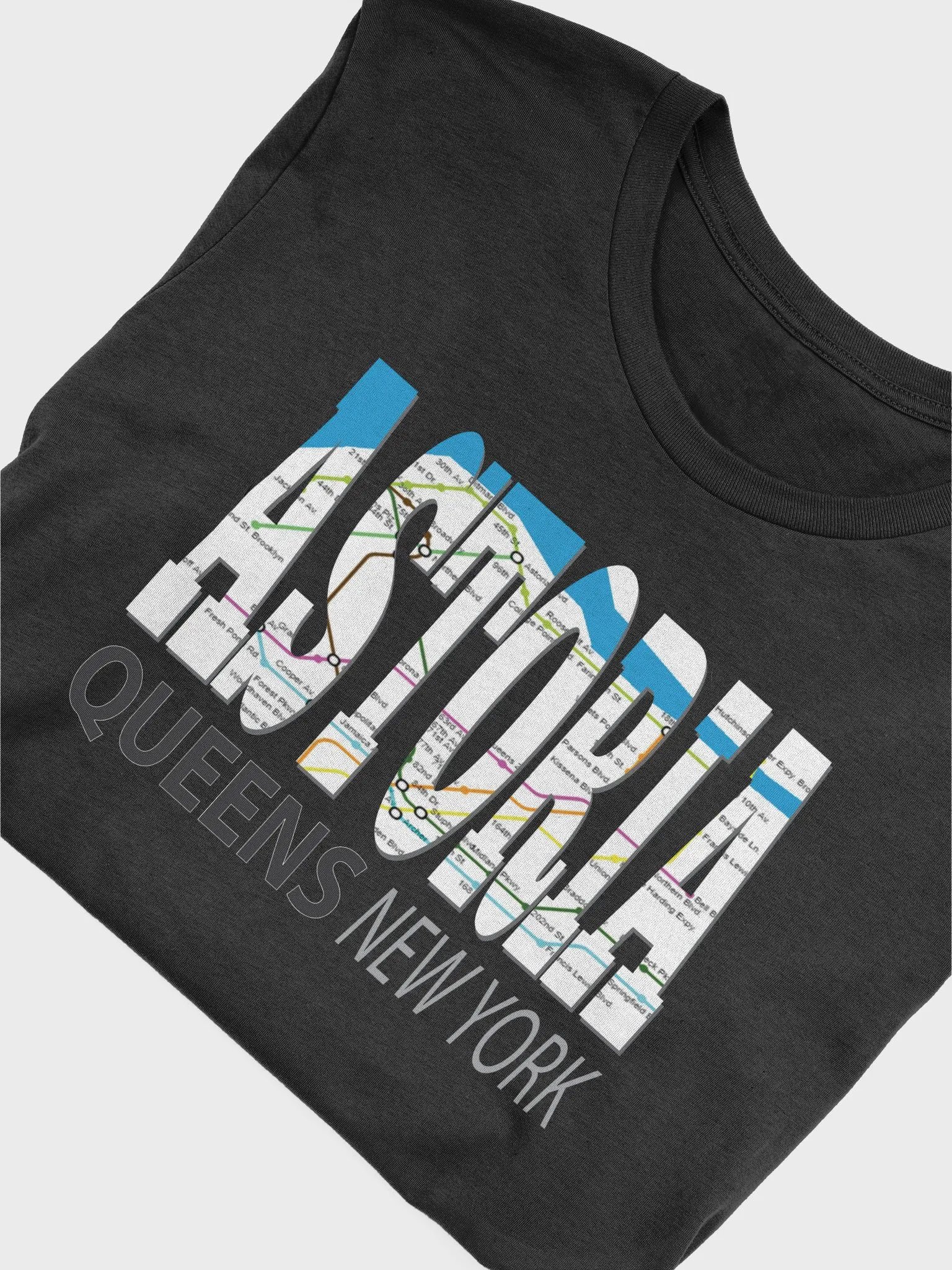 Fun Cool Astoria Queens New York with Subway Map NYC T-Shirt product image (5)
