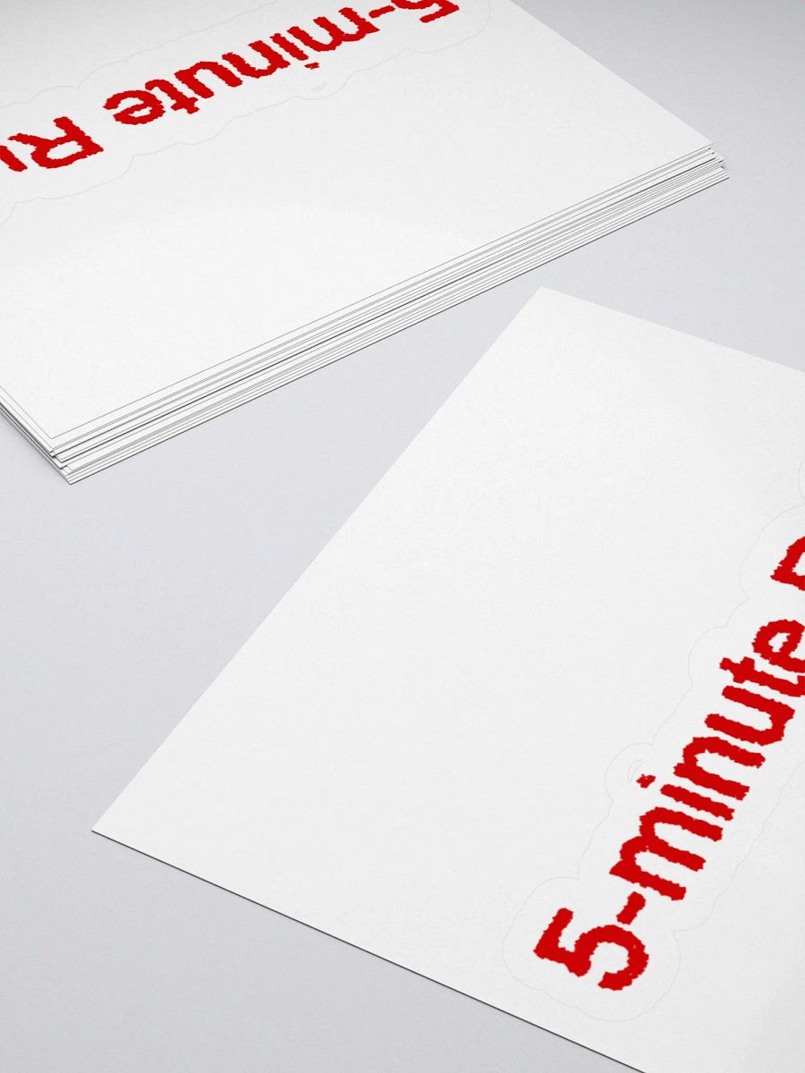5-minute Rule Sticker product image (4)