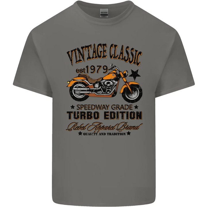 Vintage Classic Motorcycle Motorbike Biker Kids T-Shirt Boys Girls product image (2)