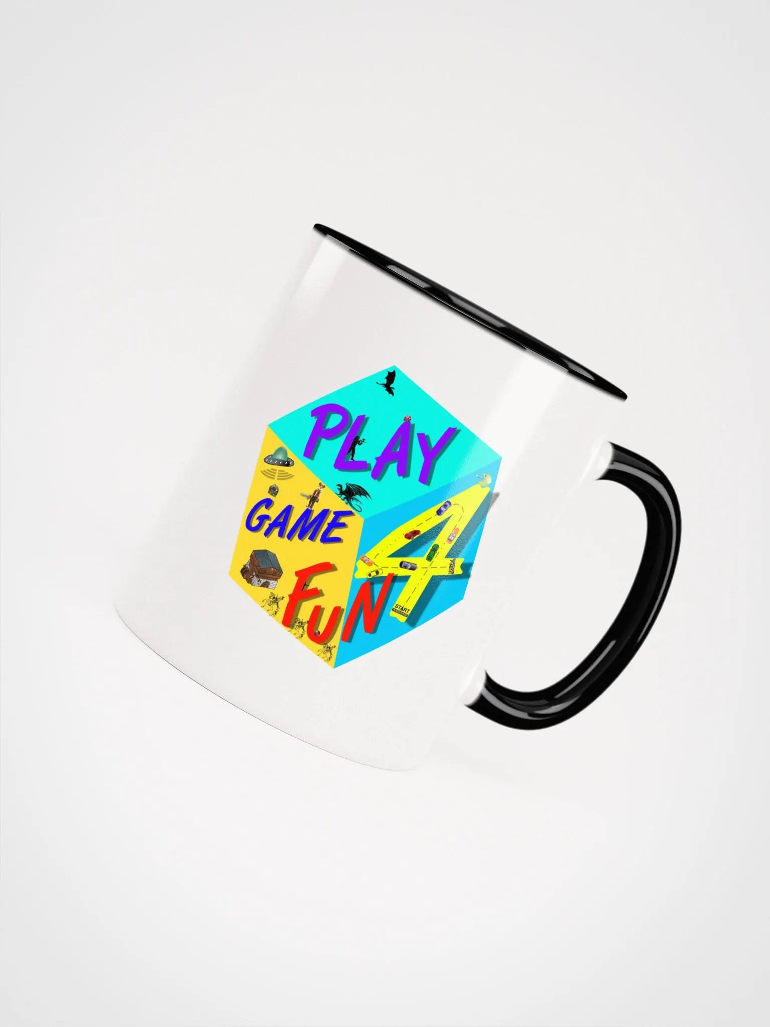 PlayGame4Fun Parkour Mastery Mug White + Color product image (51)