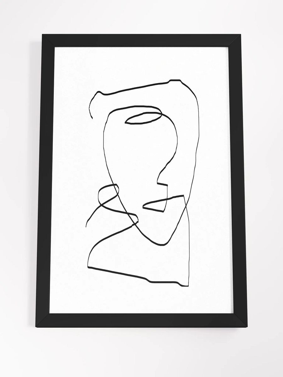 Fluid Lines Framed Poster – Modern Abstract Wall Art | Elegant Minimalist Design | Premium Framed Décor for Contemporary Spaces product image (4)