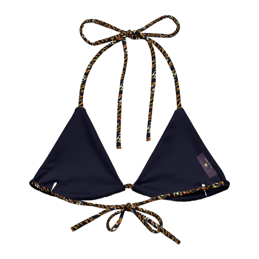 Tiger Flower | Recycled Padded String Bikini Top product image (5)