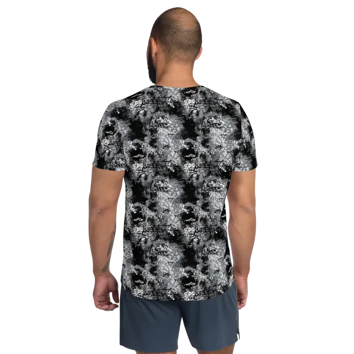 Black and White Graffiti | Men´s Athletic T-Shirt product image (2)