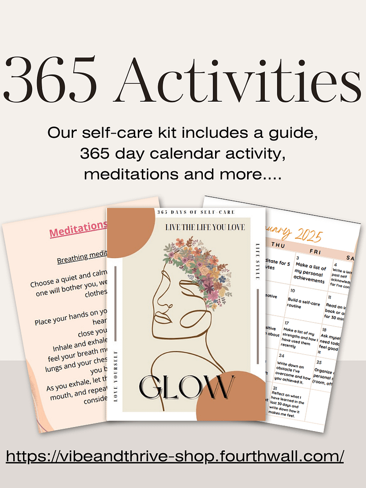 Glow & Grow: A 365 day Self-Care Calendar product image (1)