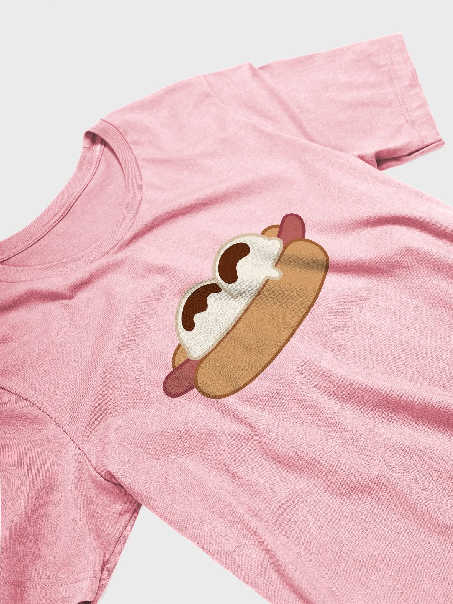 Ice Cream on a Hot Dog Big Artwork Simple Tee product image (24)
