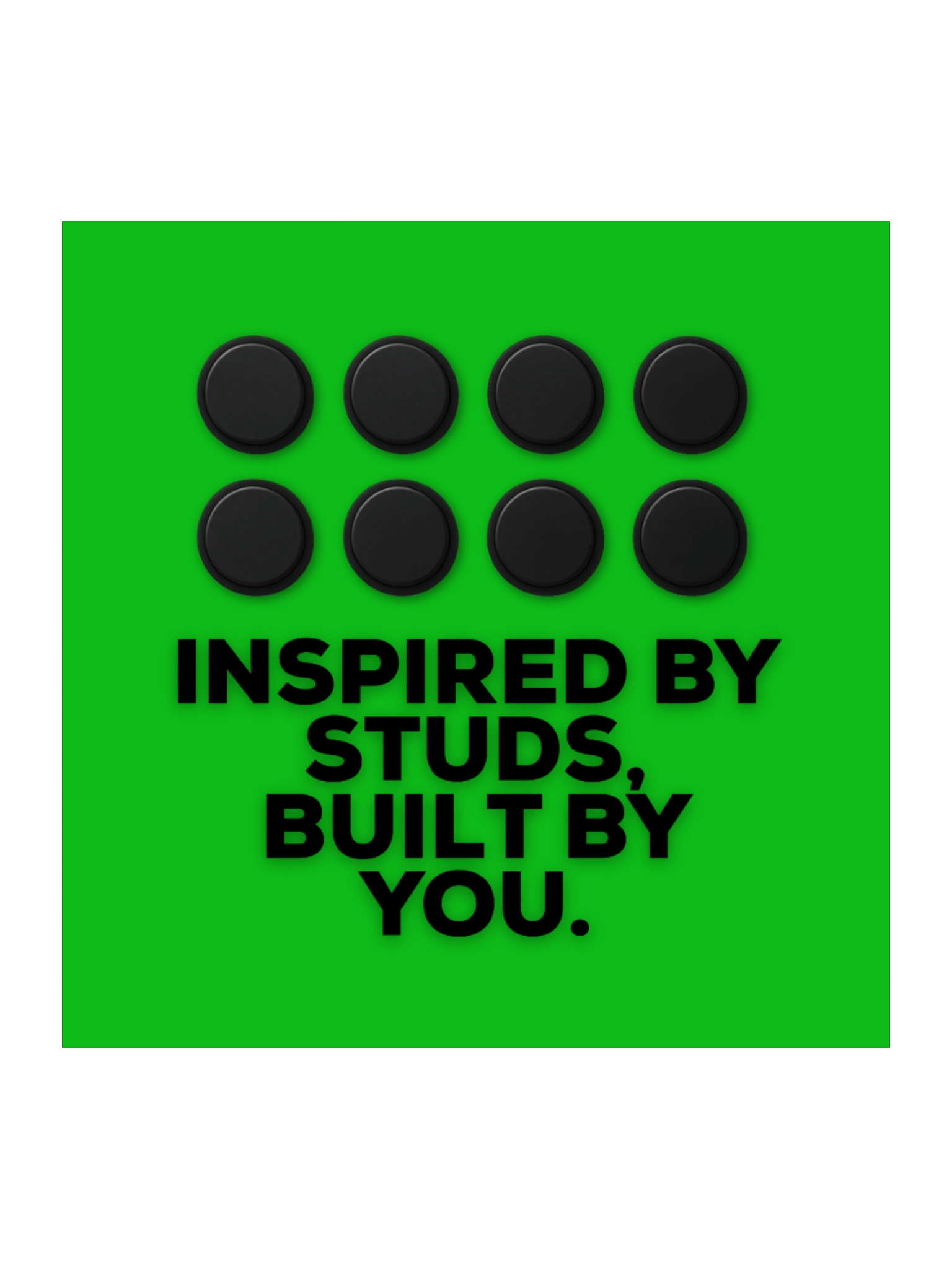 Inspired by Studs (Green) Sticker product image (2)