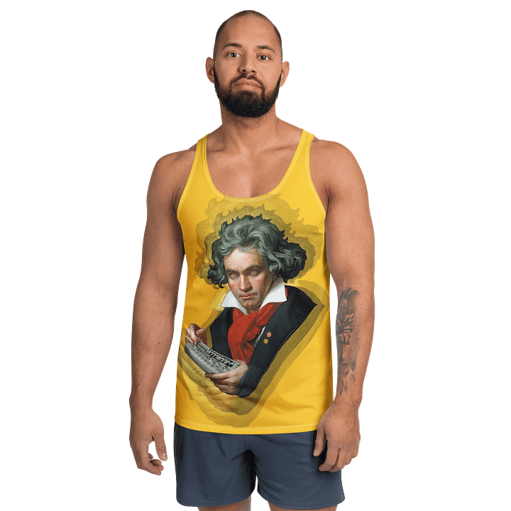Roland van Beethoven by Frank Fonik (TB 303), classic synth Tribute, Regular fit Tank Top product image (1)