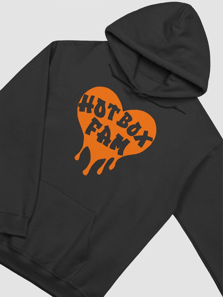 HOT BOX FAM TRANSPARENT ORANGE LOGO HOODIE product image (2)