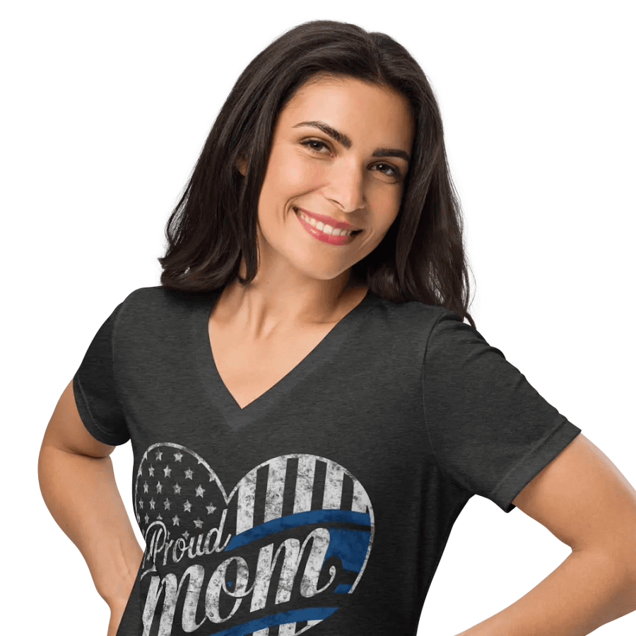 Tech Heart Connection Women's V-Neck Tee product image (36)