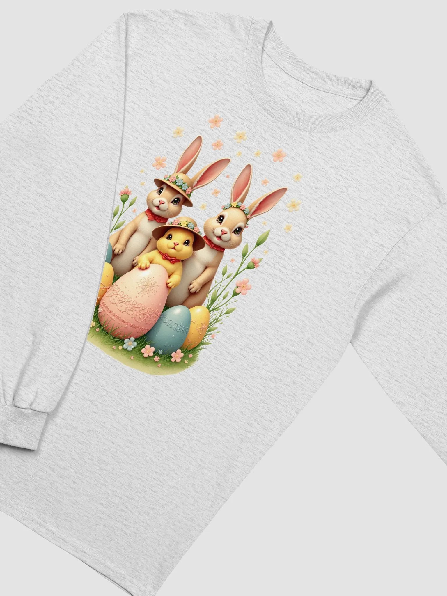 Festive Bunny Trio Long Sleeve Tee product image (34)