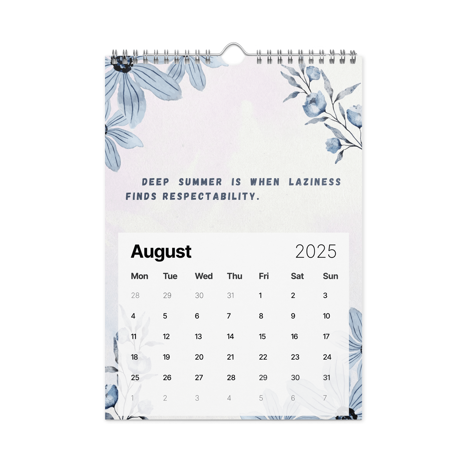 FLORAL INSPIRATIONAL QUOTES WALL CALENDAR 2026 product image (2)