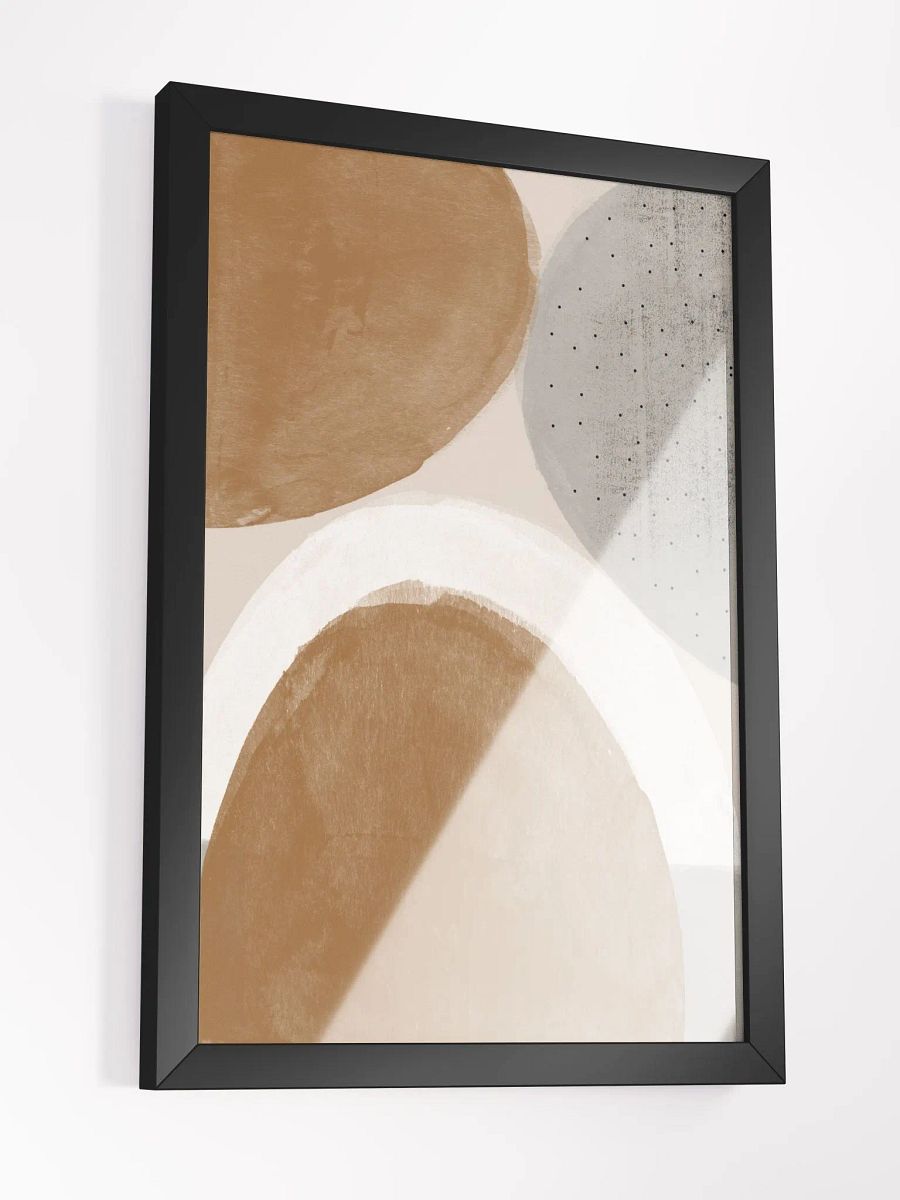 Ethereal Forms Framed Poster | Minimalist Abstract Wall Art | Soothing Neutral Tones for Modern Interiors product image (3)