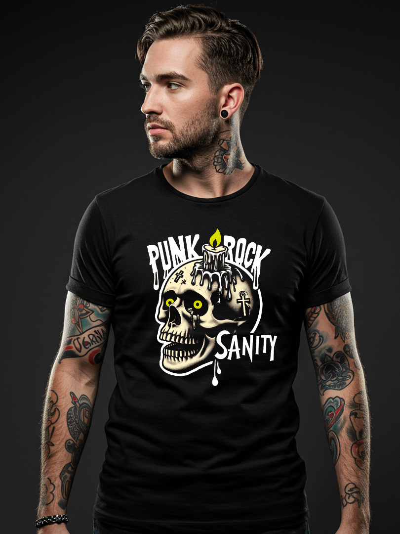 PUNK SKULL SANITY t-shirt product image (3)