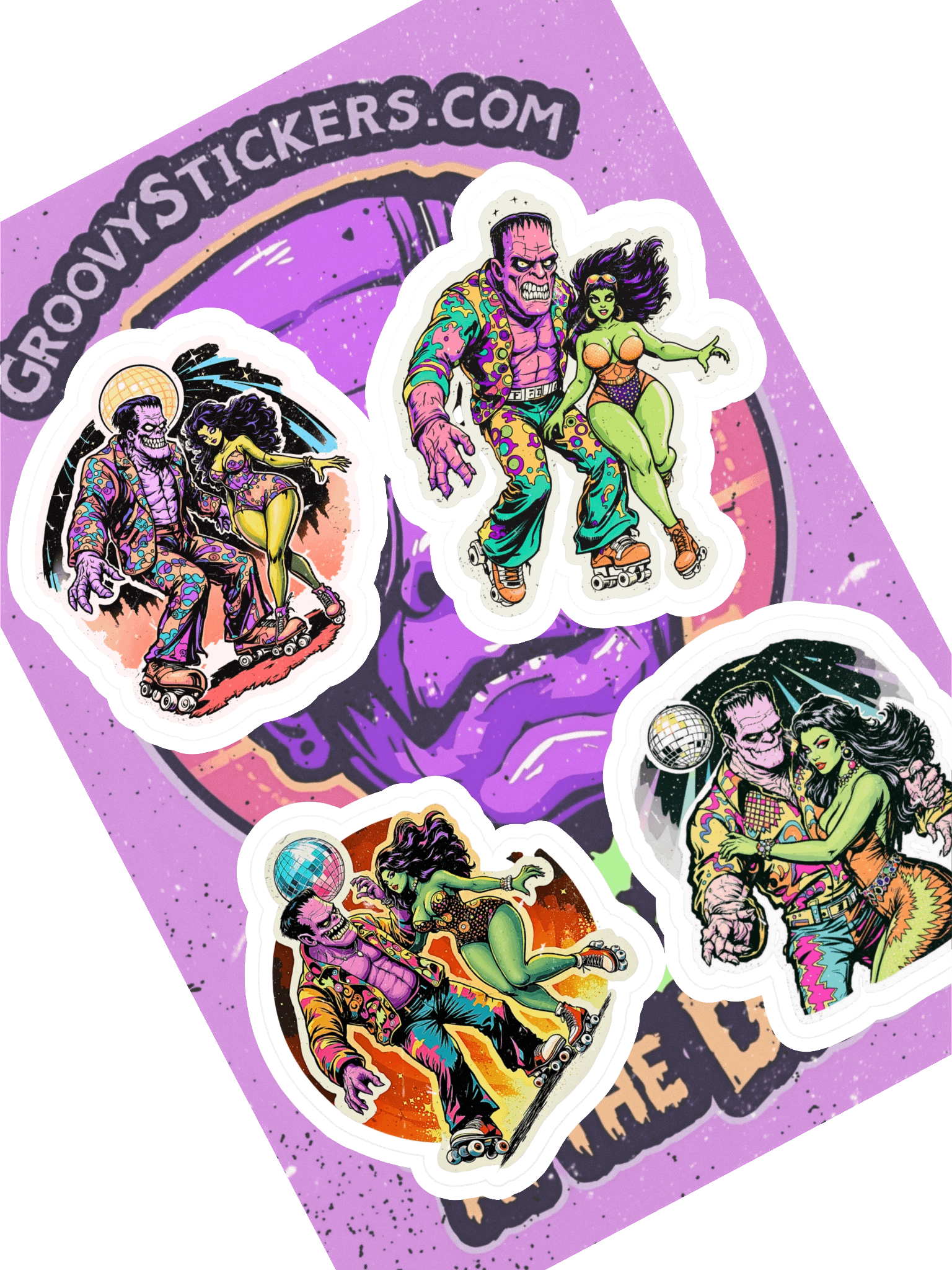 Monster Disco Party Sticker Sheet product image (1)