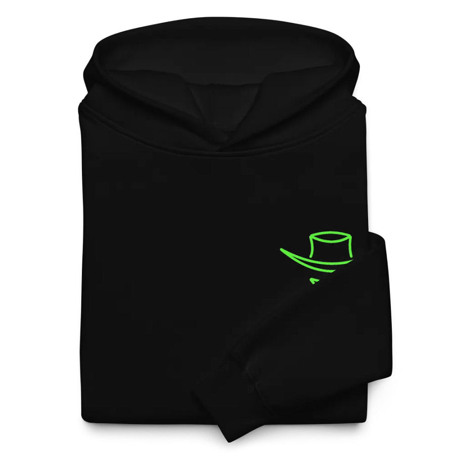 plain black logo hoodie product image (10)