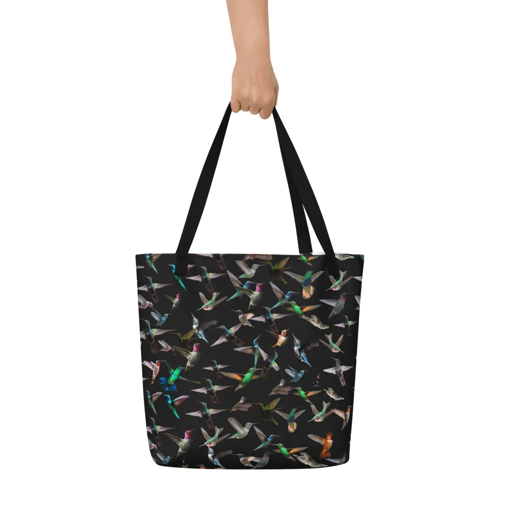 colorful hummingbirds tote for birders friends moms product image (6)