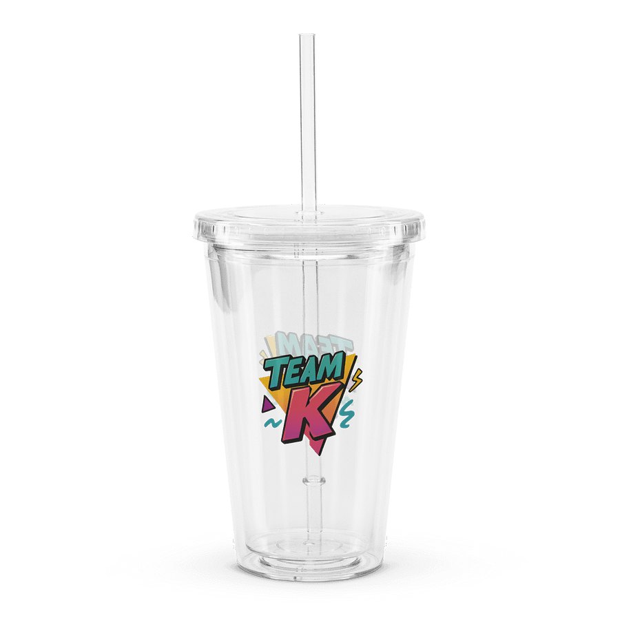 Team K 1990's Clear Plastic Tumbler product image (2)