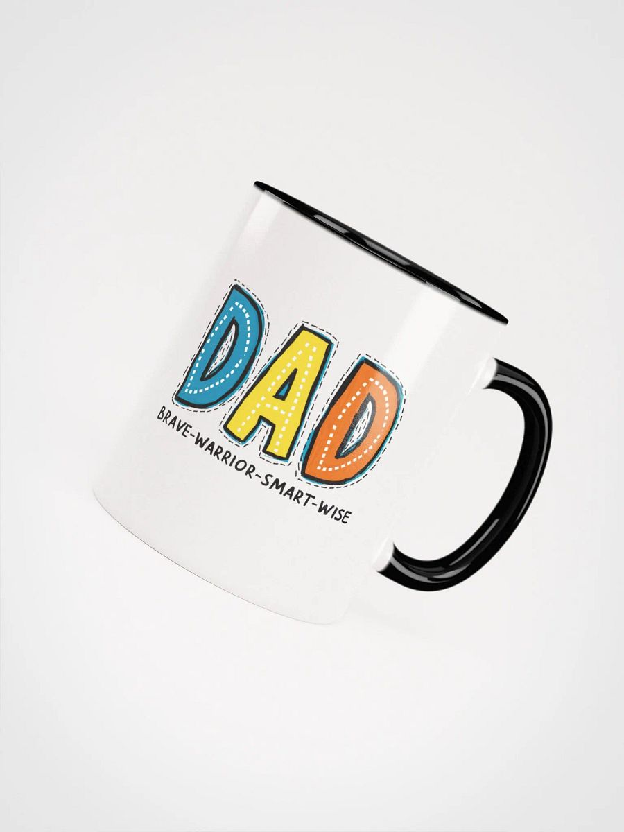 DAD- Brave, Warrior, Smart, Wise Coffee Mug product image (4)
