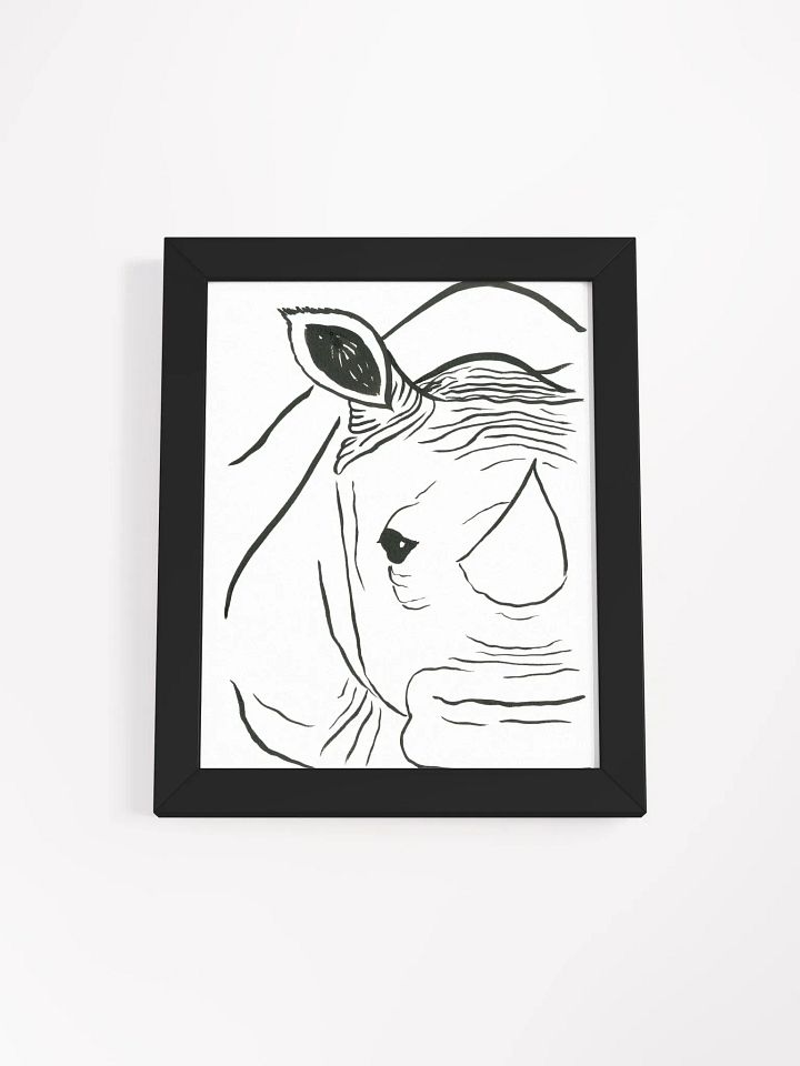 Face Of A Rhino Framed Print product image (2)