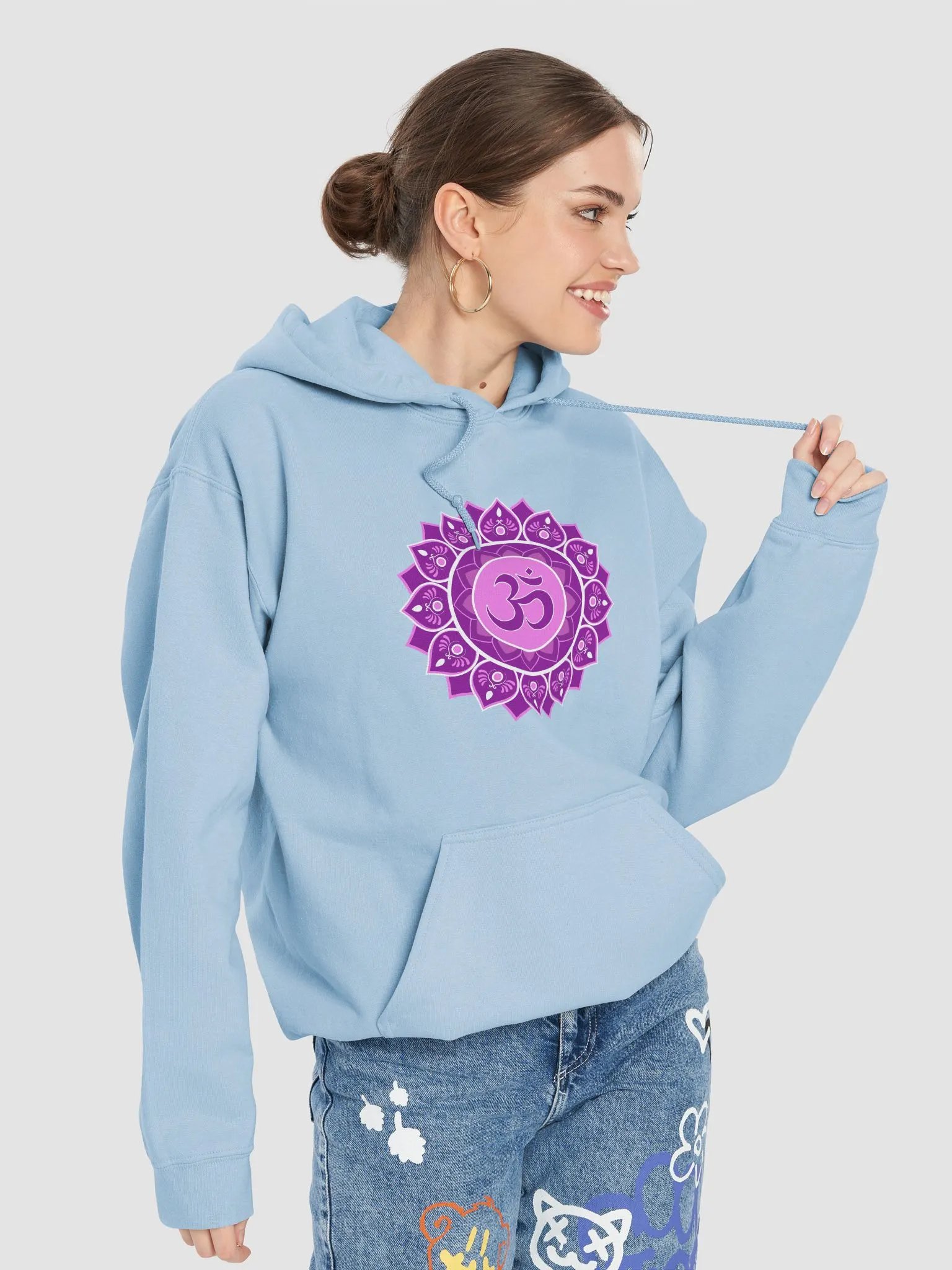Om Lotus Mandala Classic Hoodie product image (33)
