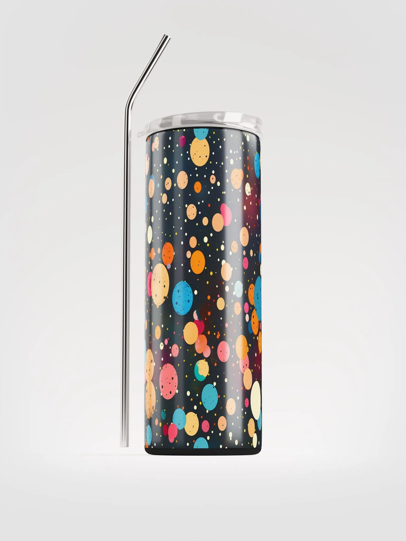Cosmic Bubble Polka Dot Pattern Stainless Steel Tumbler product image (4)