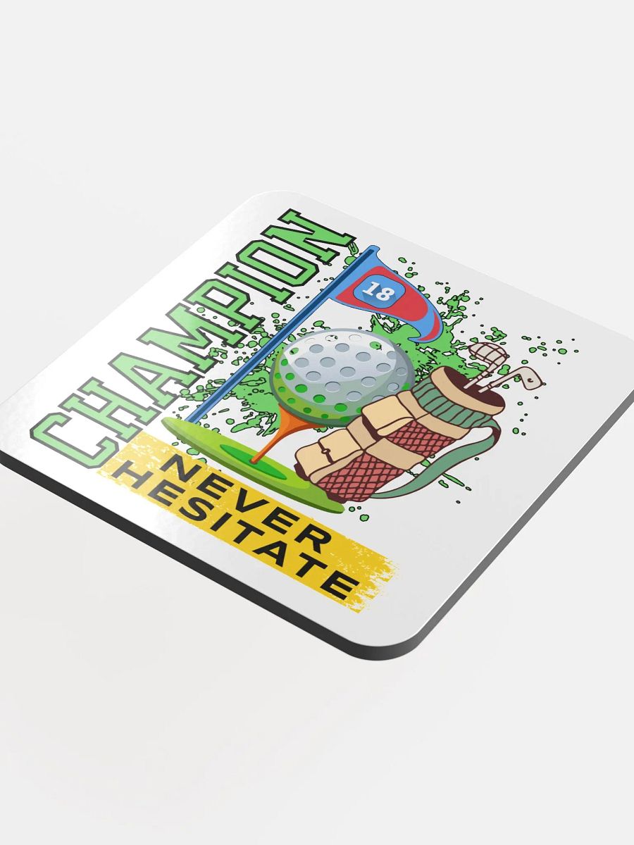 Champion Never Hesitate Golfing Cork Coaster Set product image (4)
