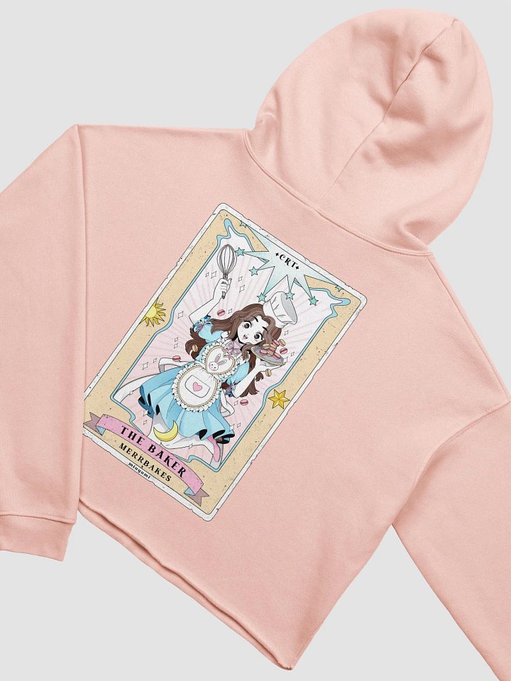 The Baker Tarot Card Cropped Hoodie | MerrBakes product image (1)