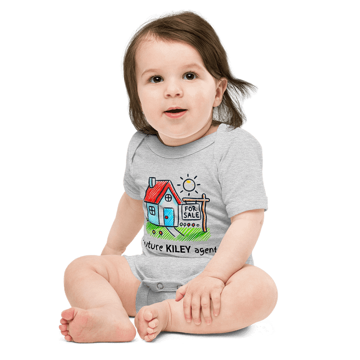 Gray Future Agent Baby Onesie product image (1)