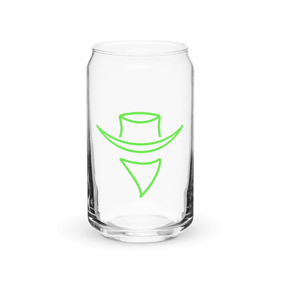Can shaped glass with logo product image (1)