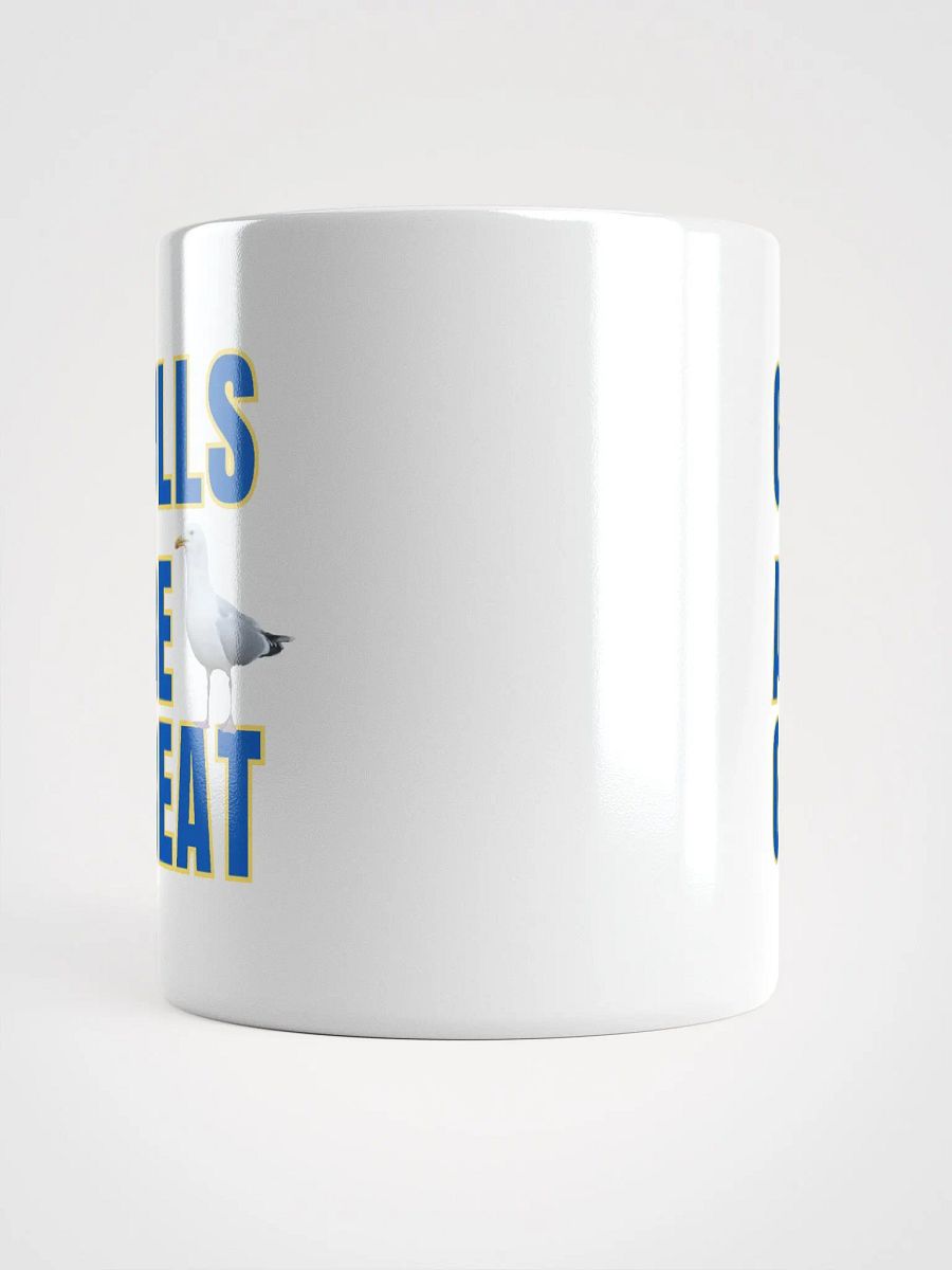 GULLS ARE GREAT Glossy White Mug with Blue Text product image (10)