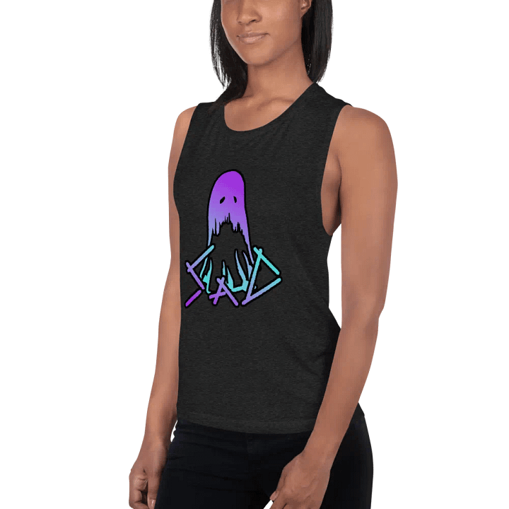 SaD Women's Style Tank Top Big Logo - Purple and Blue product image (2)