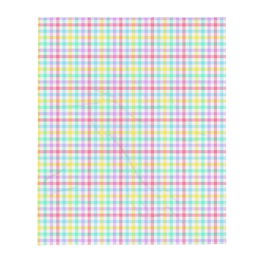 Dreamy Pastel Tartan Blanket product image (2)