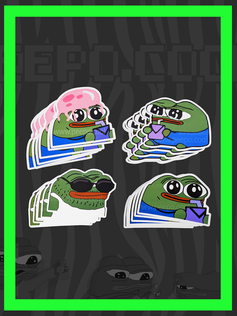 "SIPPER" PEPE STICKERS PACK product image (3)