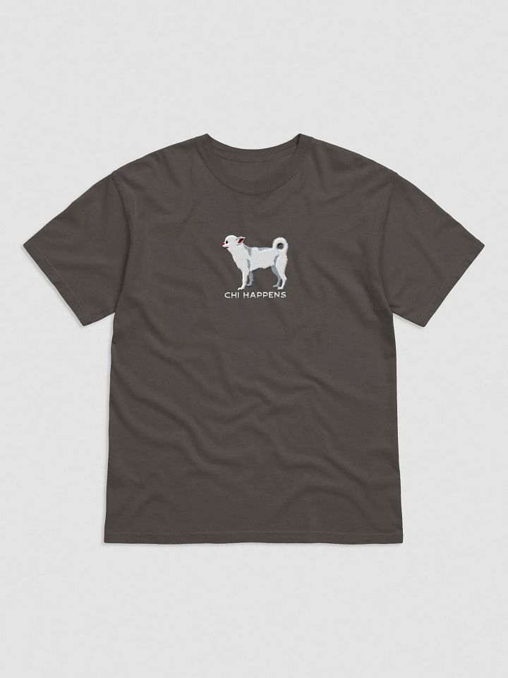 Chi Happens T-Shirt(Embroidered) of a Chihuahua(White) product image (4)