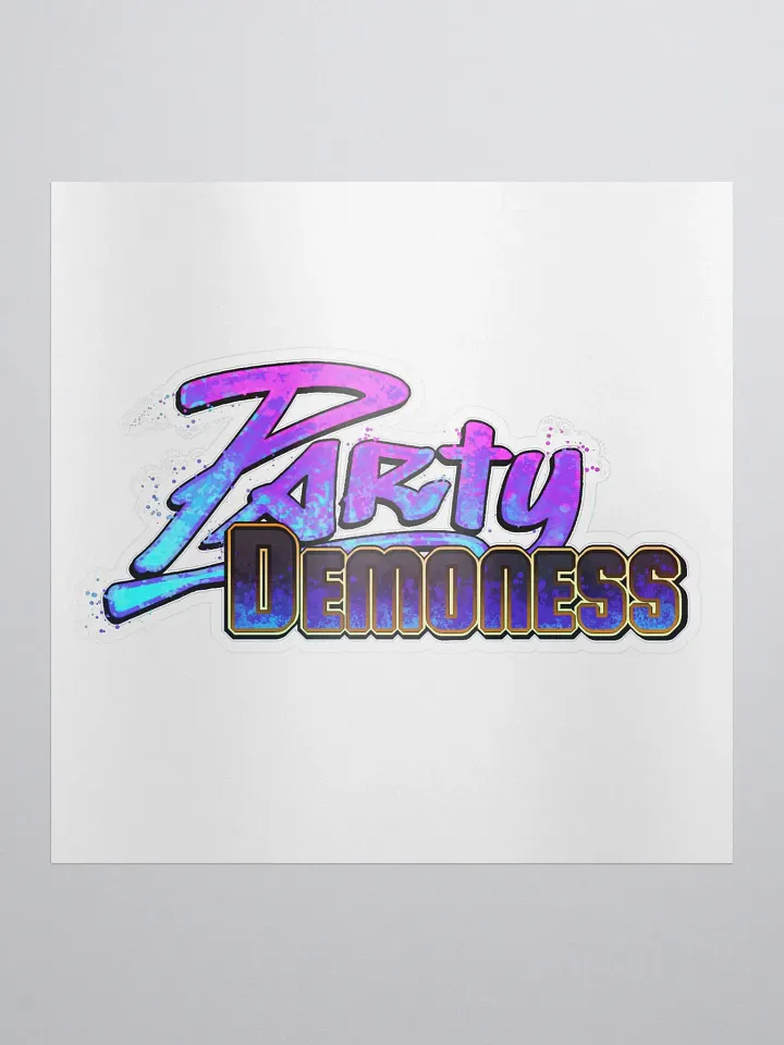 PartyDemoness Logo Sticker product image (1)