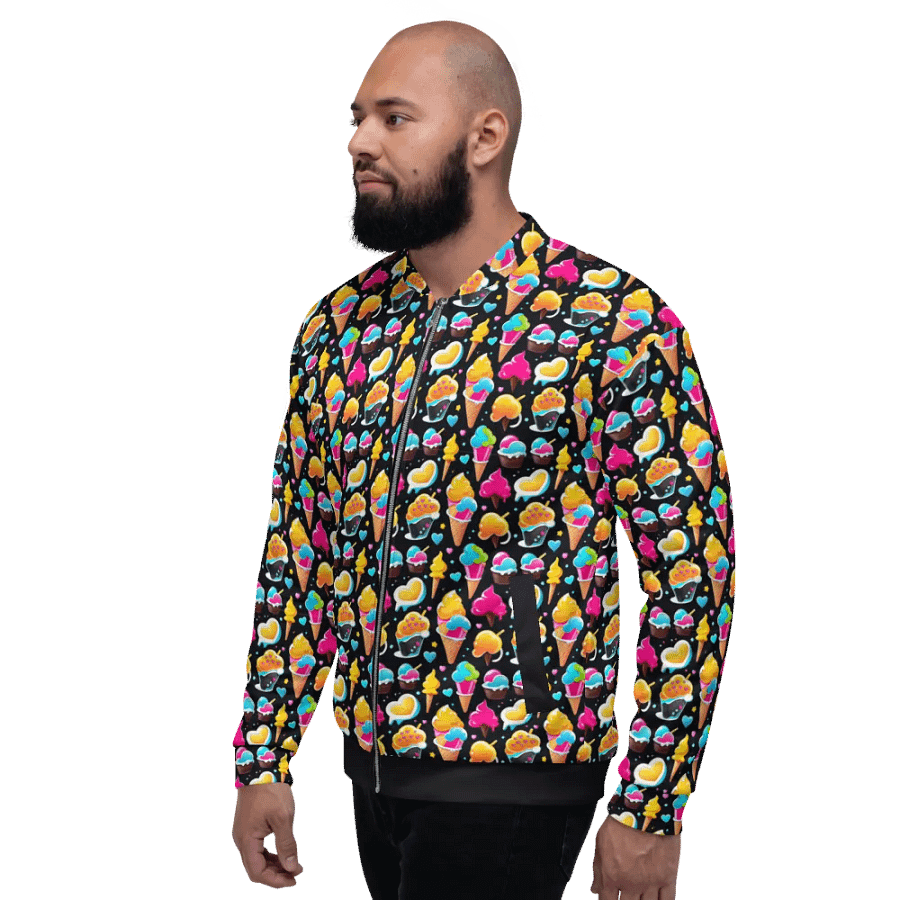 Ice Cream Pattern All Over Print Jacket product image (5)