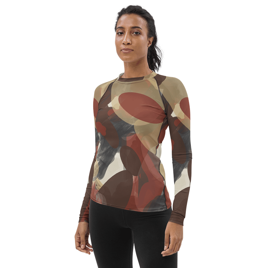 Earthy Overlap Women's Rash Guard product image (3)