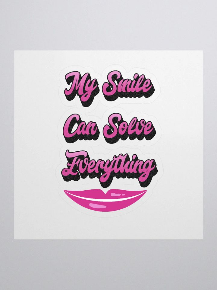 My Smile Can Solve Everything Sticker product image (1)
