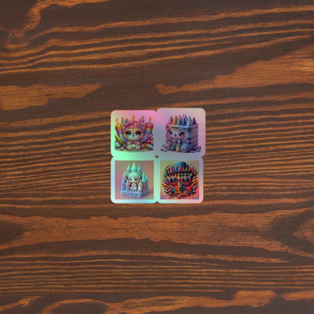 Whimsical Fantasy Holographic Sticker Set product image (5)