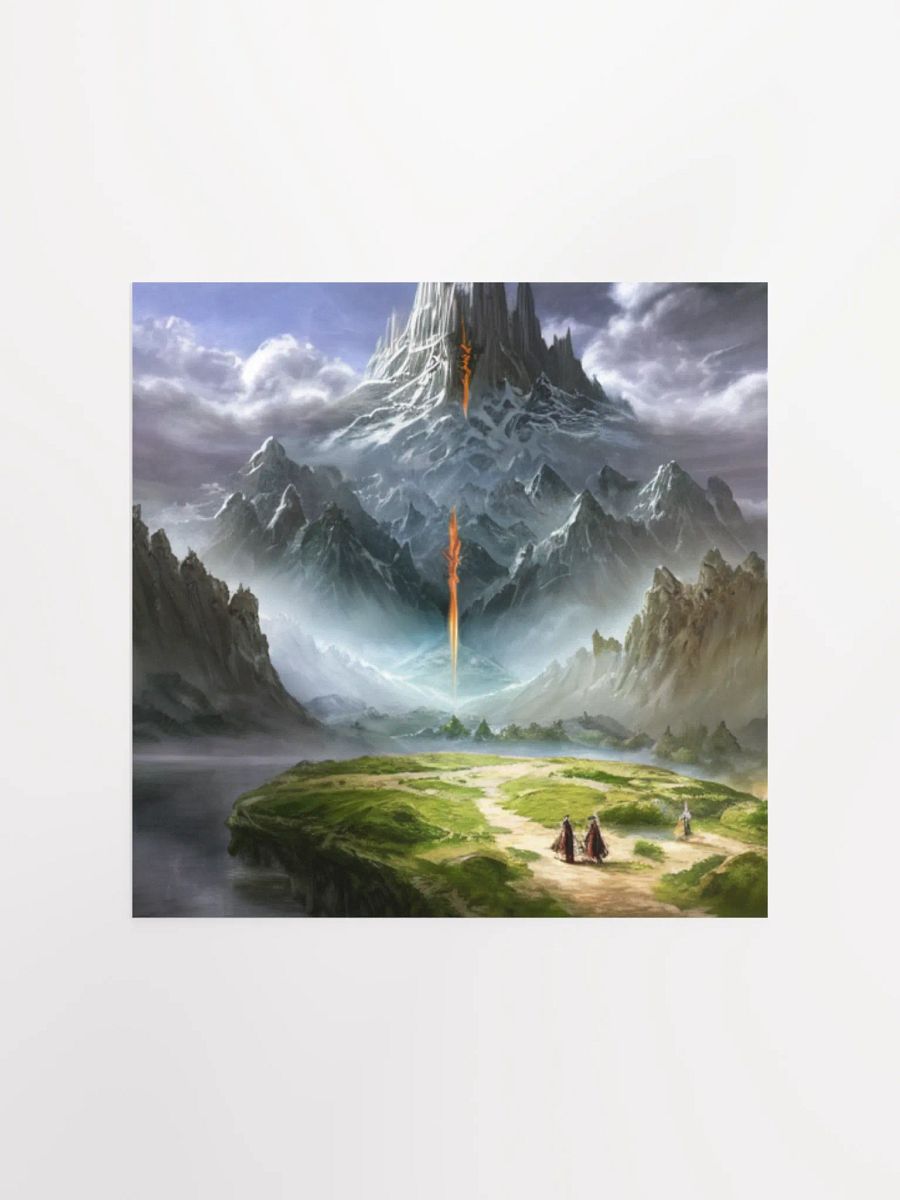 Mystical Mountain Path Lord Of The Rings Anime Concept Art Poster product image (2)