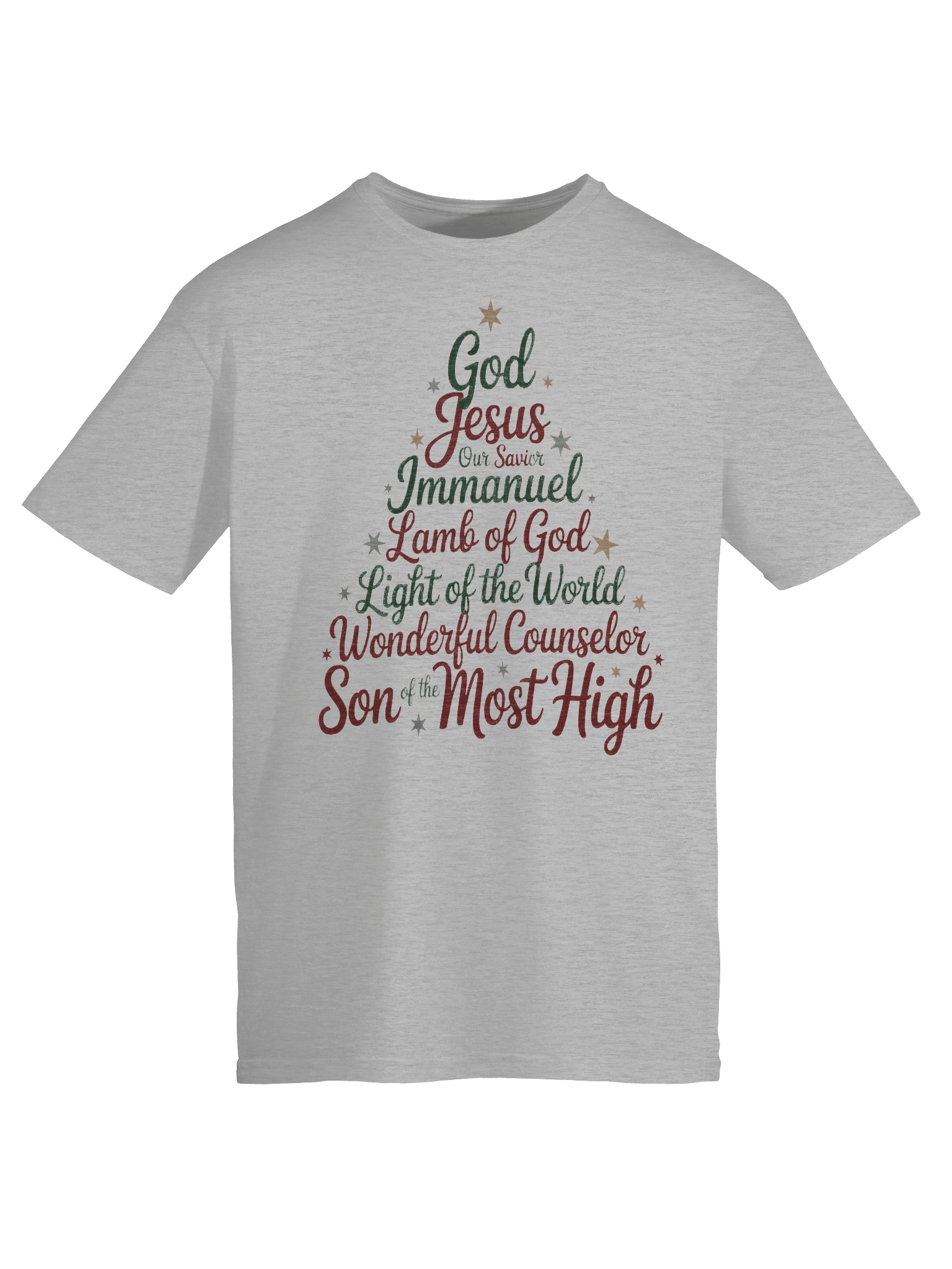 Christian Christmas Shirt Names of Jesus Christmas tree product image (8)