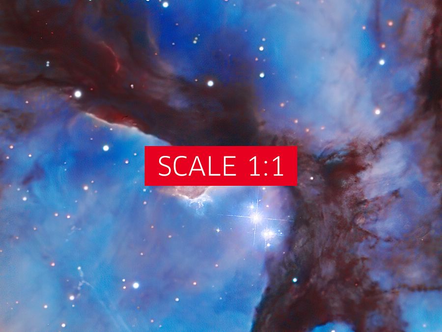 Trifid Nebula M20, NGC 6514, NASA Hubble Space Telescope — Hi-Res Space poster, science poster, space photo product image (4)