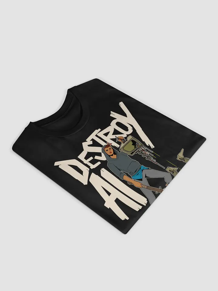 Destroy AI T-Shirt (Black) product image (2)
