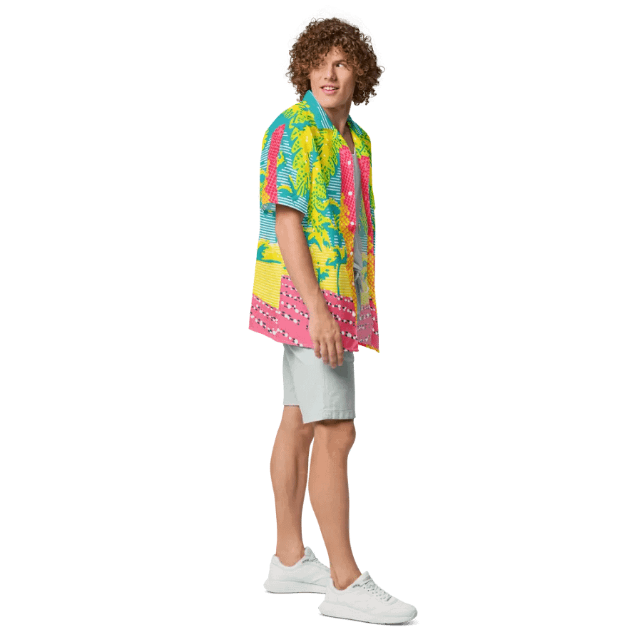 Neon Tropics Button-Down Shirt product image (9)