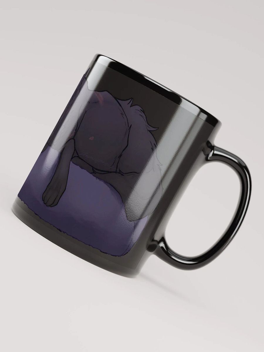 "The Slumbering Wolf" Black Mug product image (4)