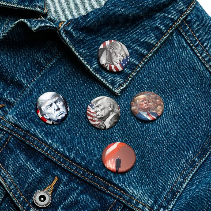 Patriotic Portrait Pin Set 3 product image (11)