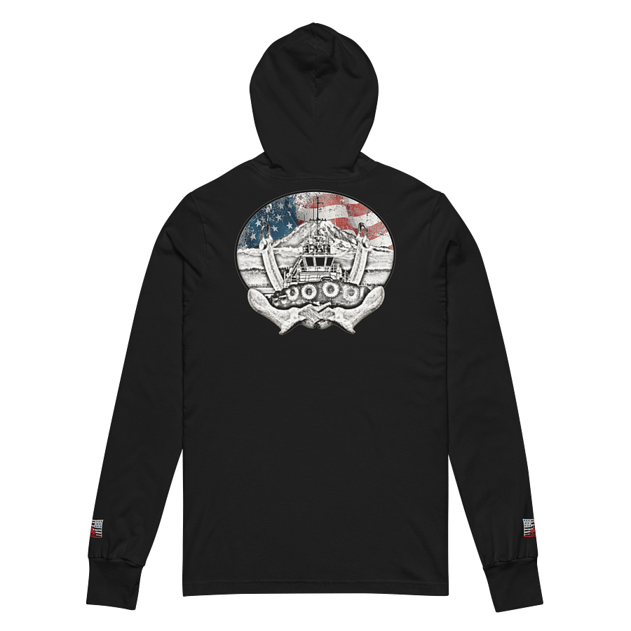 Twin anchor Mount Rainier Marshall Foss Flage Hoodie Tee product image (6)
